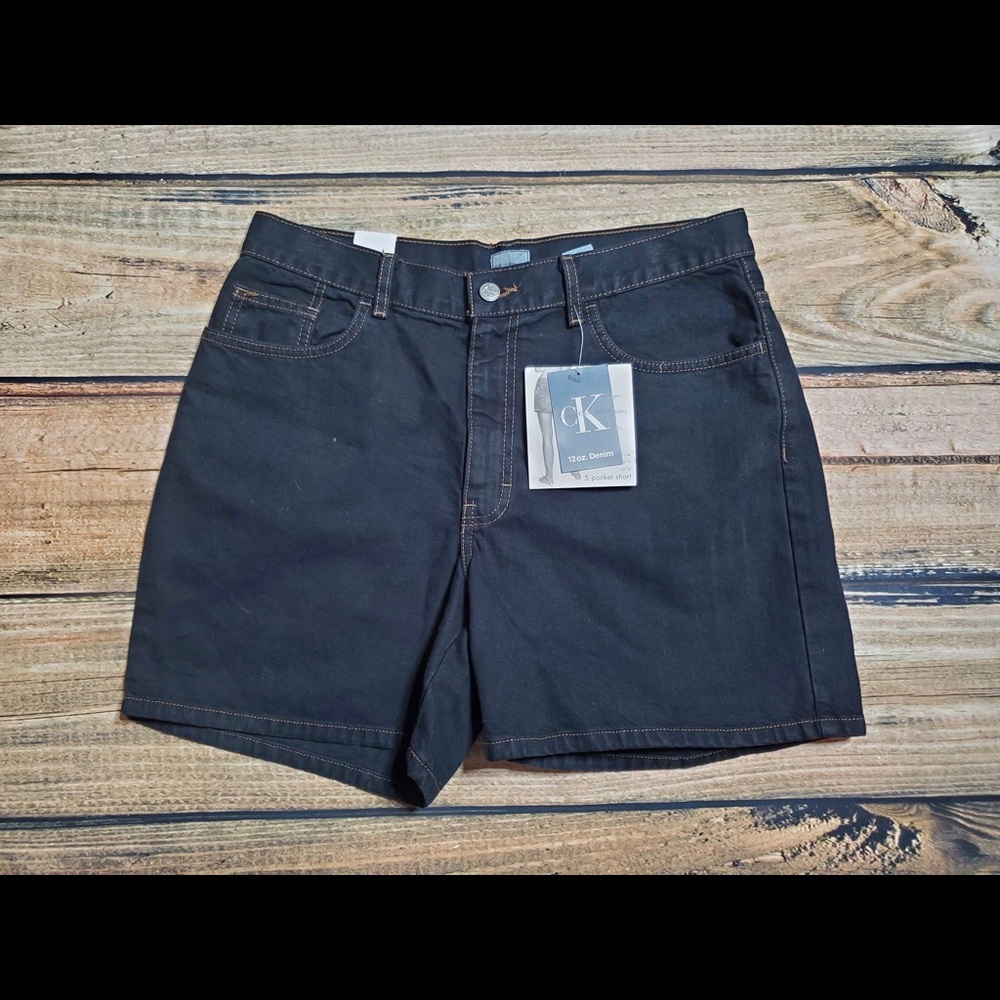 Calvin Klein dark Jean shorts size 12
